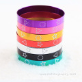 Multi Colors Aluminium Wide Bangles Metal Hand Bracelet